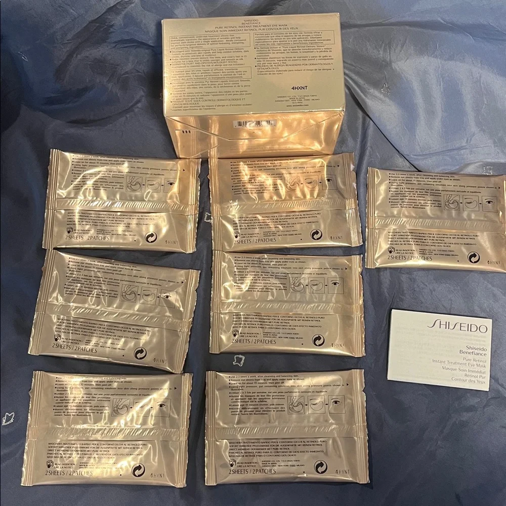 SHISEIDO Benefiance Pure Retinol Instant Treatment Eye Mask 
SEVEN PACKAGES - Picture 3 of 9